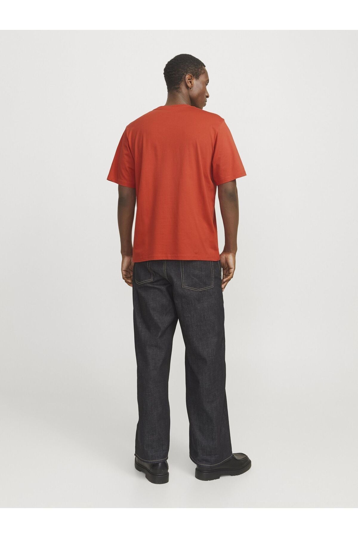 JACK JONES Erkek Kırmızı Bisiklet Yaka Tişört 12240121
