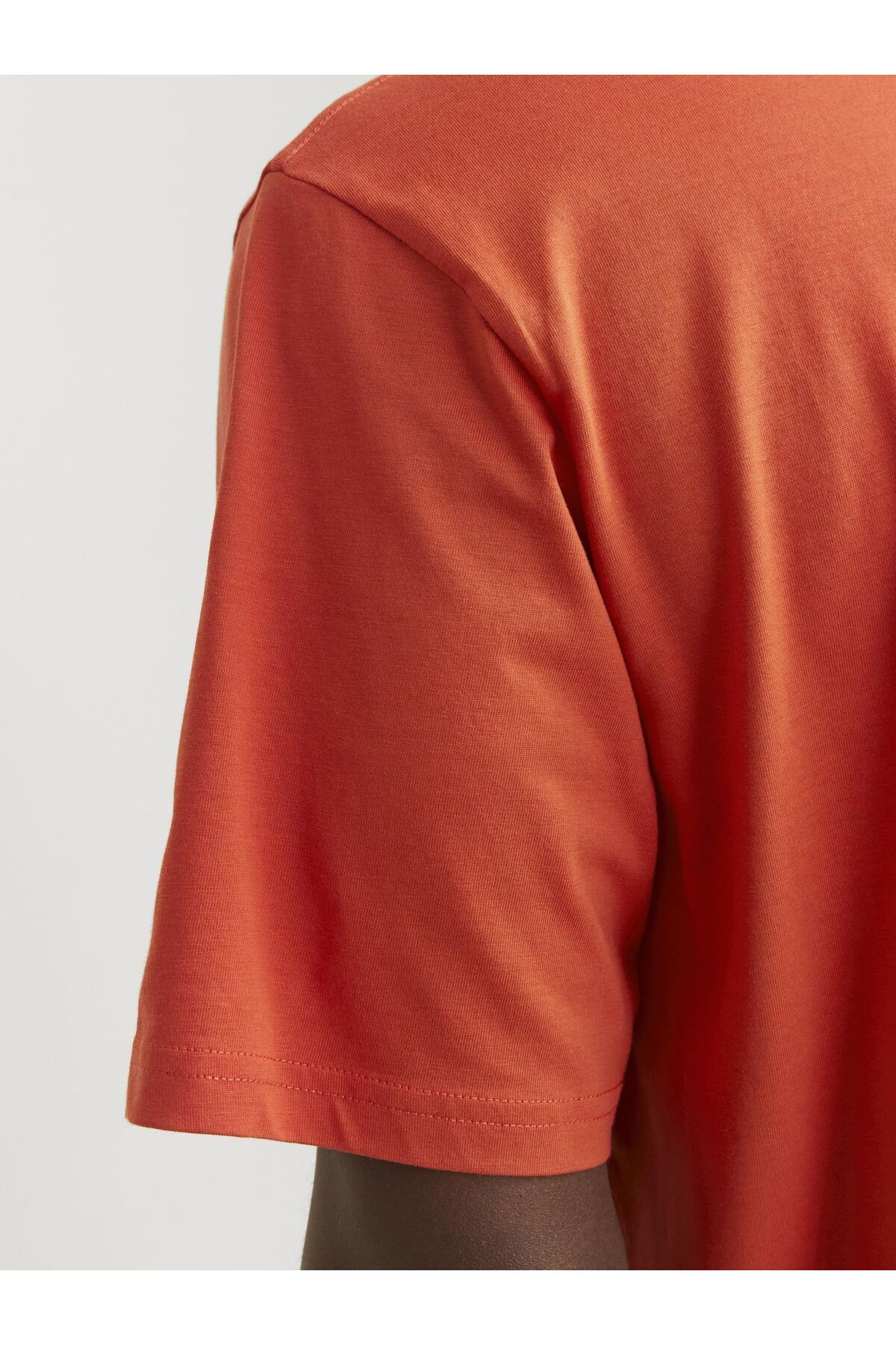 JACK JONES Erkek Kırmızı Bisiklet Yaka Tişört 12240121