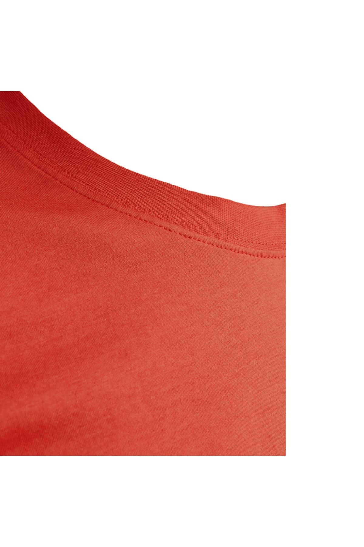 JACK JONES Erkek Kırmızı Pamuklu Tişört 12278266