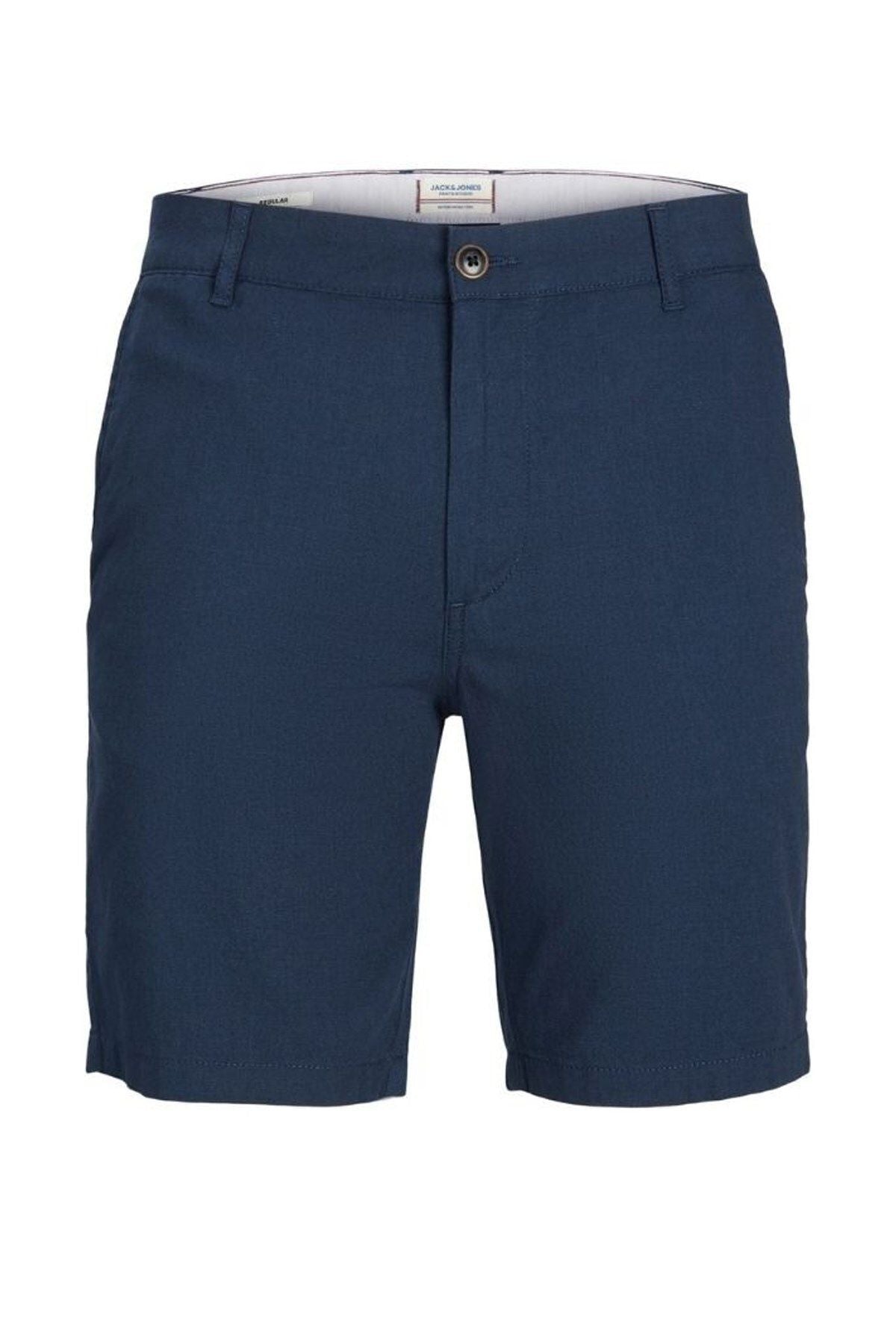 JACK JONES Erkek Koyu Lacivert Chino Şort 12182549
