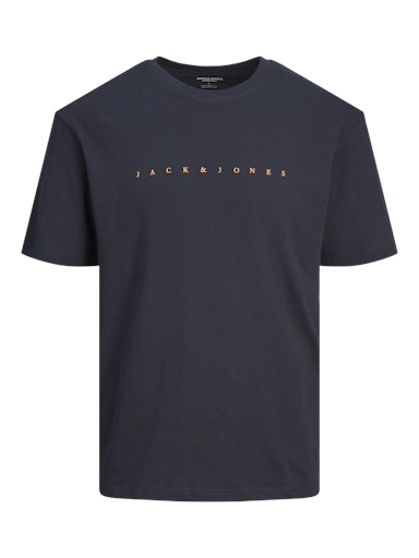 JACK JONES Erkek Koyu Lacivert Pamuklu Tişört 12243625