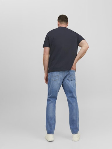 JACK JONES Erkek Koyu Lacivert Pamuklu Tişört 12243625