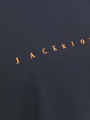 JACK JONES Erkek Koyu Lacivert Pamuklu Tişört 12243625