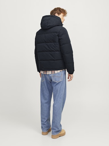 Jack Jones Erkek  Koyu Lacivert Puffer Mont 12258416L