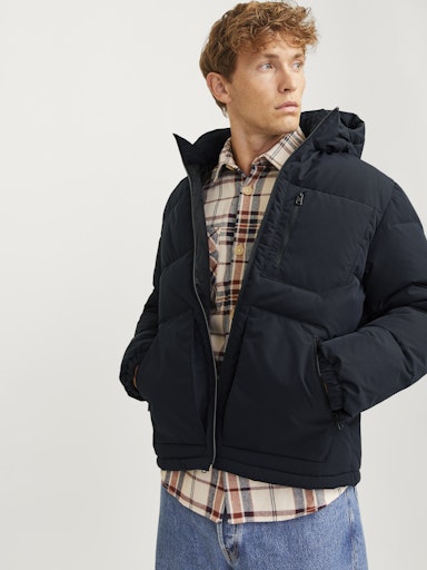 Jack Jones Erkek  Koyu Lacivert Puffer Mont 12258416L