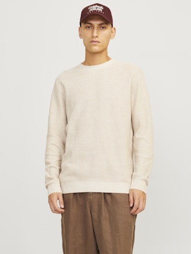 Jack & Jones Erkek Krem Kazak 12259647
