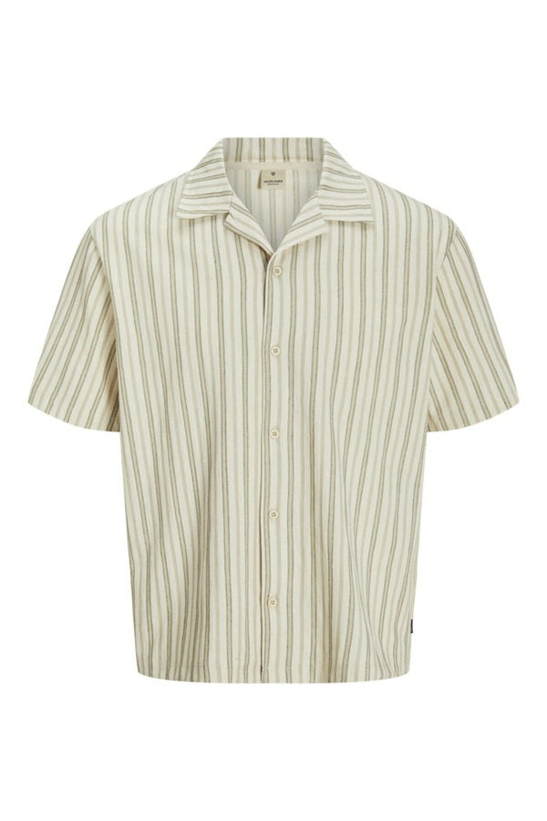 JACK JONES Erkek Krem Tişört 12275085