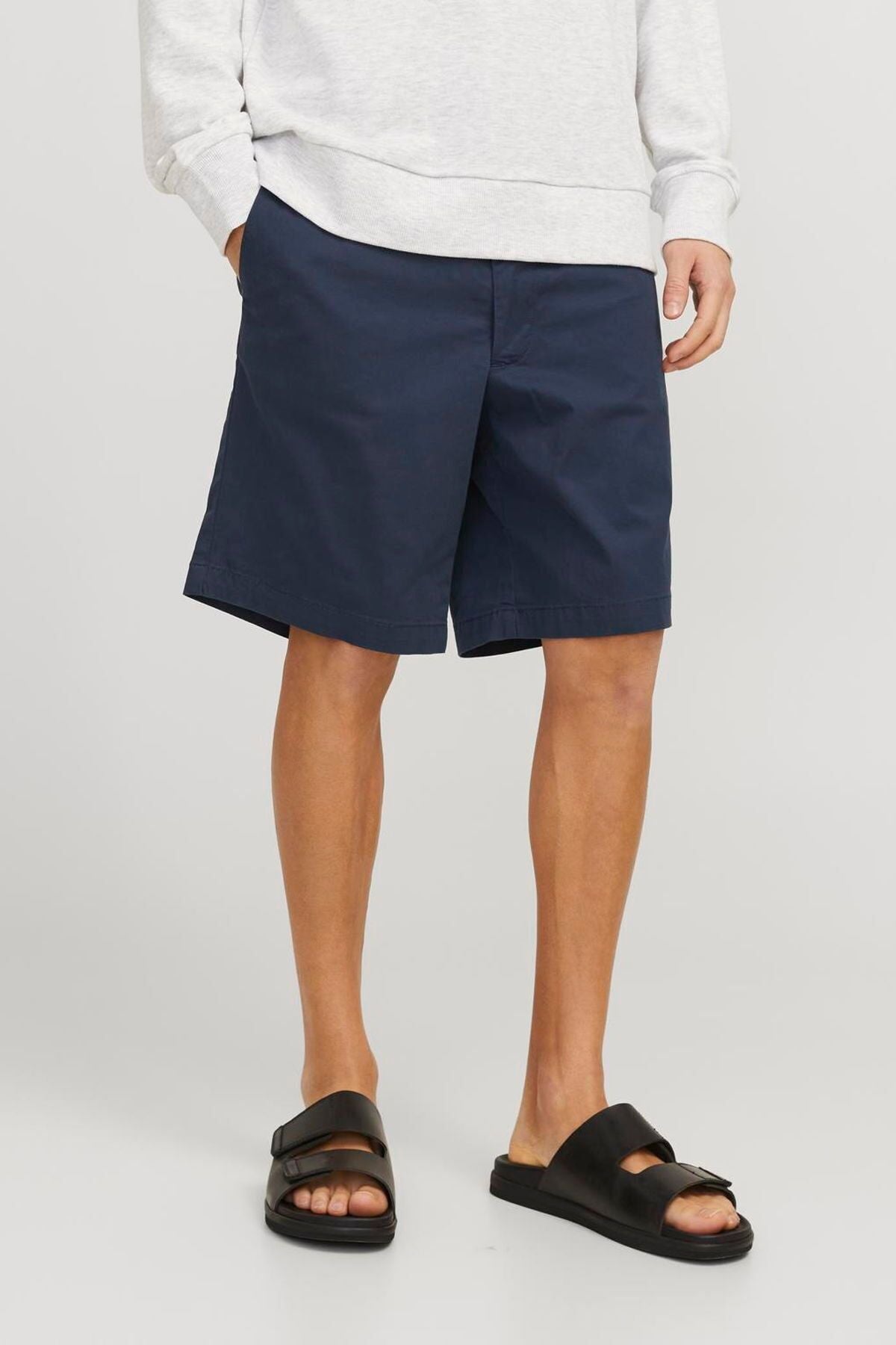 JACK JONES Erkek Lacivert Kampanyalı Hibrit Jogger Şort 12274983