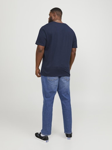 JACK JONES Erkek Lacivert Pamuklu Tişört 12184987