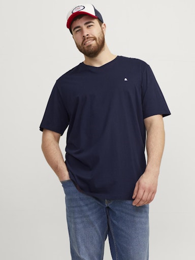 JACK JONES Erkek Lacivert Pamuklu Tişört 12253778