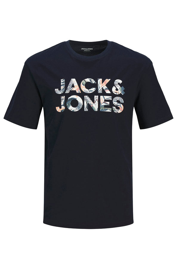 JACK JONES Erkek Lacivert Pamuklu Tişört 12268127