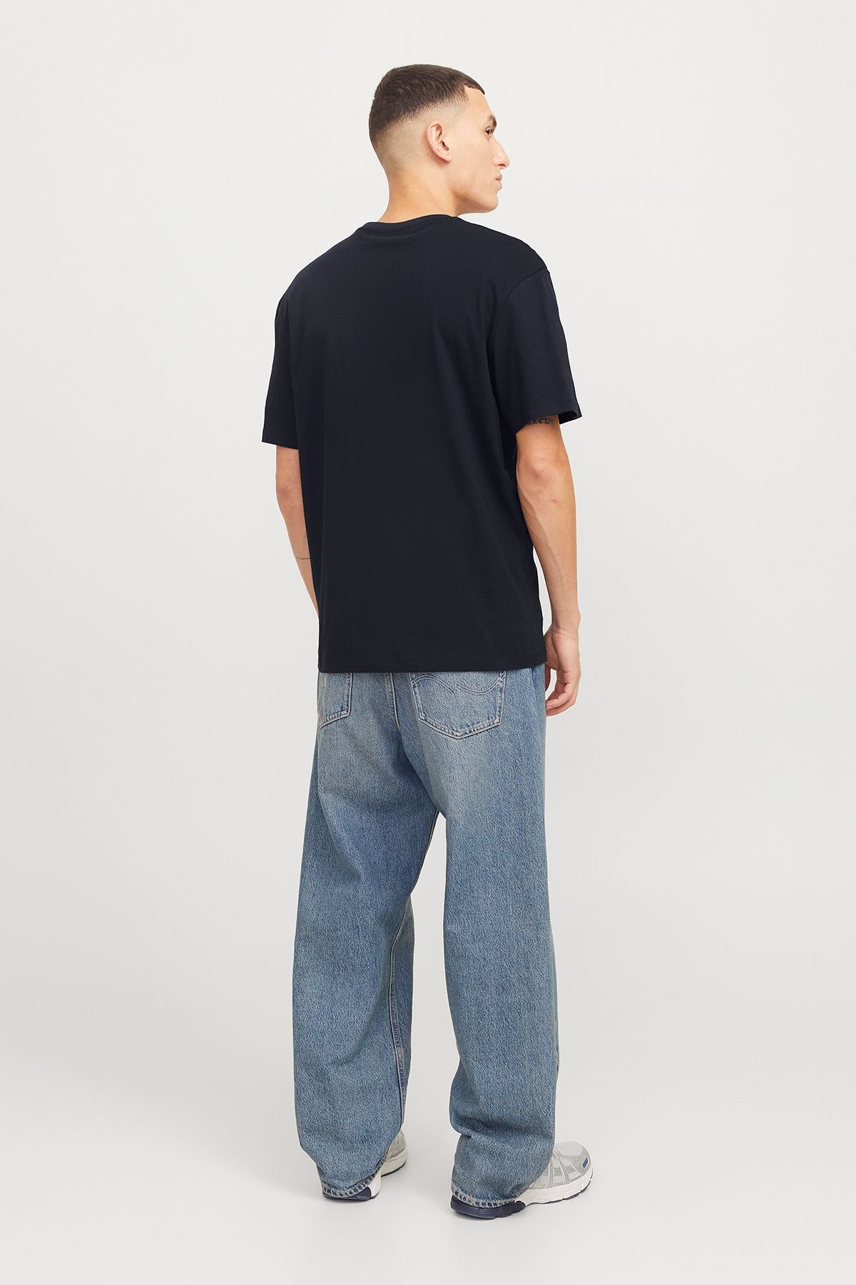 JACK JONES Erkek Lacivert Pamuklu Tişört 12268127