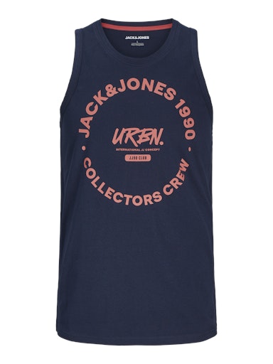 JACK JONES Erkek Lacivert Tank Top 12270462