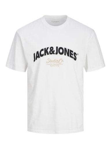 Jack Jones Erkek Pamuklu Siyah Bisiklet Yaka  Tişört 12262348