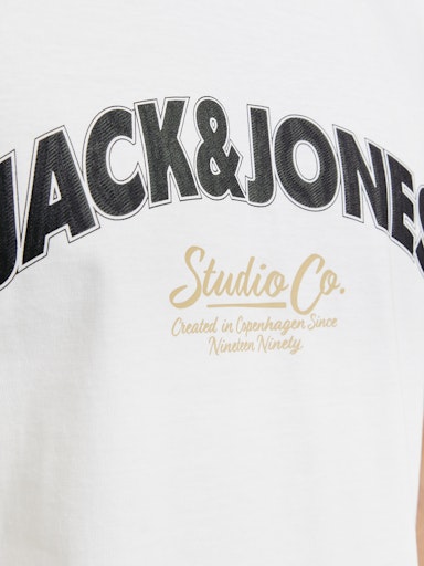 Jack Jones Erkek Pamuklu Siyah Bisiklet Yaka  Tişört 12262348