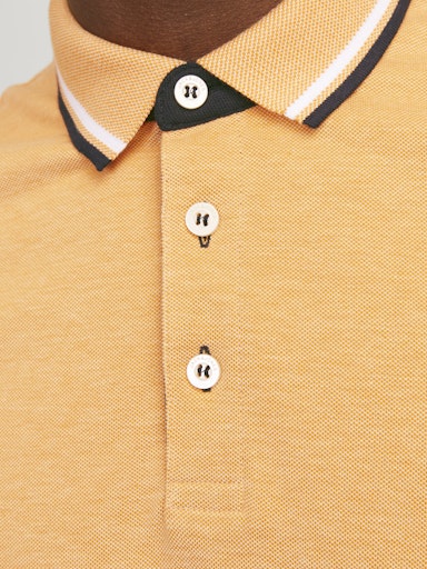 Jack Jones Erkek Pamuklu Turuncu  Polo Yaka Tişört 12136668