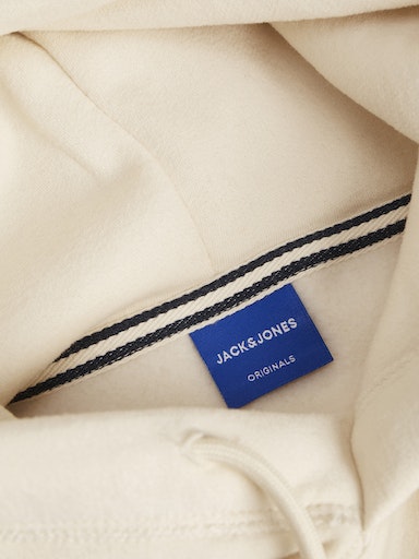 Jack Jones Erkek Rectangle Kapüşonlu Bej Sweatshirt 12262428BJ