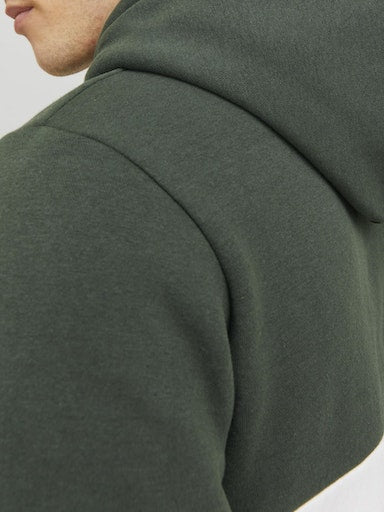 Jack Jones Erkek  Regular Fit  Yumuşak Dokulu Haki Kapüşonlu Sweatshirt 12233959H