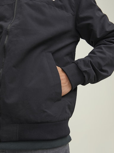 JACK JONES Erkek Siyah Kapüşonlu Mont 12200208