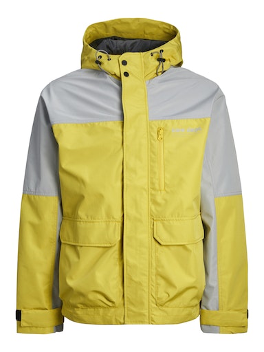 Jack Jones Erkek Siyah Kapüşonlu Spor Outdoor Ceket 12253569S