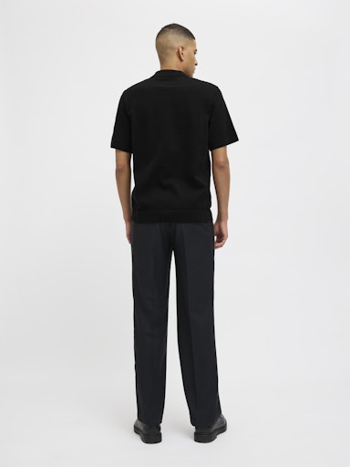JACK JONES Erkek SİYAH Kısa Kollu Polo Tişört 12271401