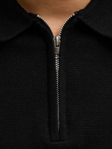 JACK JONES Erkek SİYAH Kısa Kollu Polo Tişört 12271401