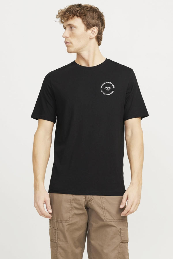 JACK JONES Erkek SİYAH Kısa Kollu Tişört 12269280