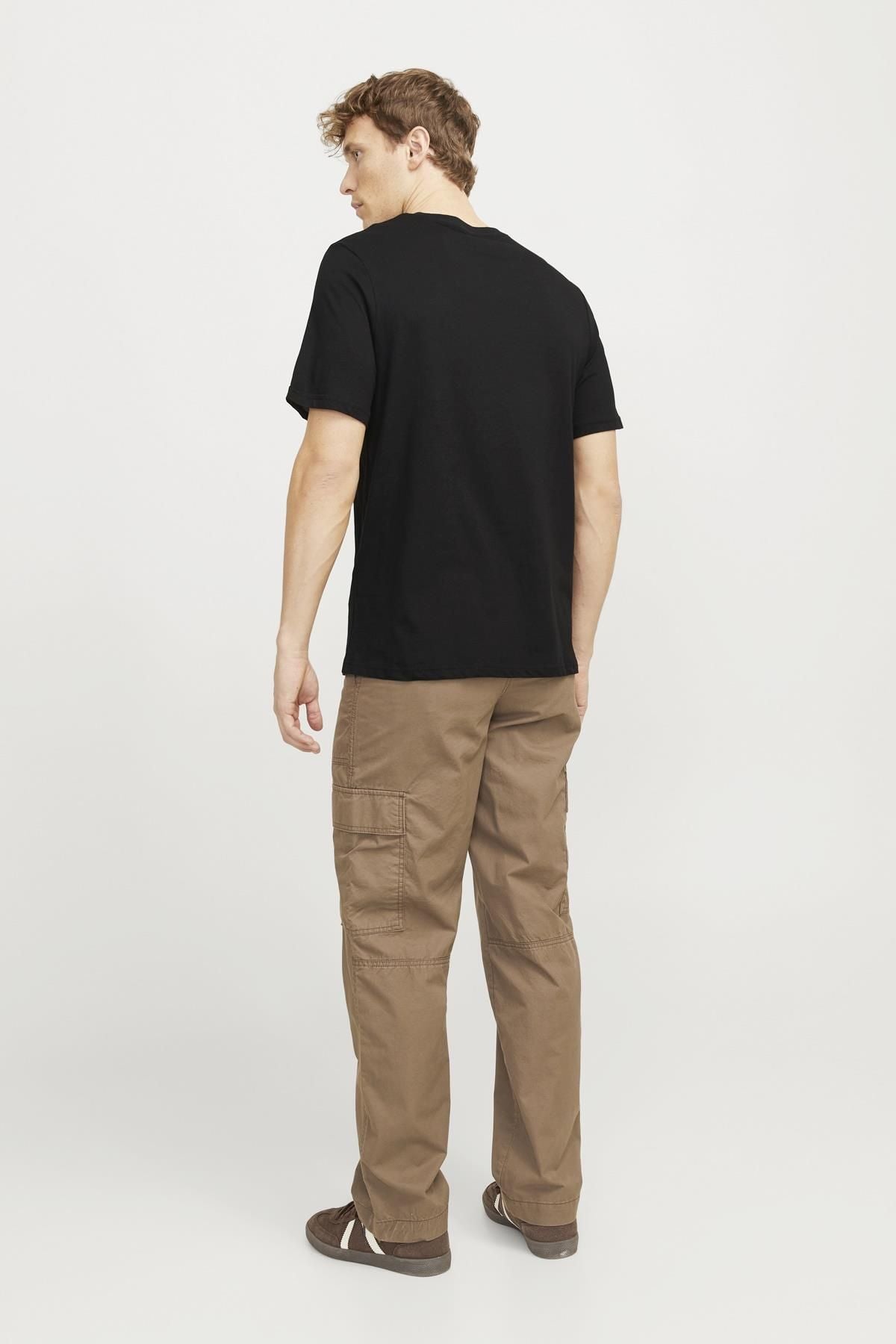 JACK JONES Erkek SİYAH Kısa Kollu Tişört 12269280