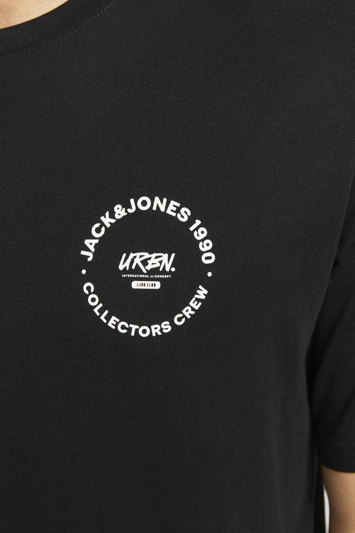 JACK JONES Erkek SİYAH Kısa Kollu Tişört 12269280