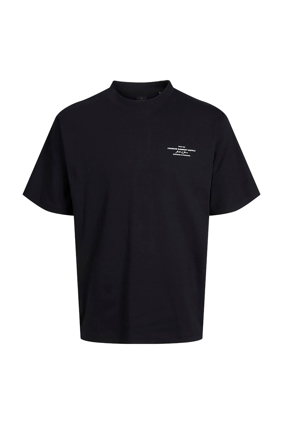 JACK JONES Erkek Siyah Pamuklu Tişört 12259357