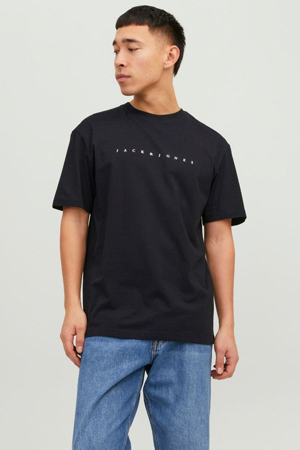 JACK JONES Erkek Siyah Tişört 12234746
