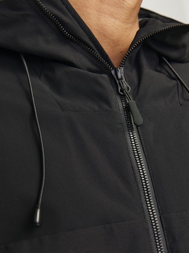 Jack Jones Erkek Su Geçirmez Softshell Siyah  Geçiş Ceketi 12260486S