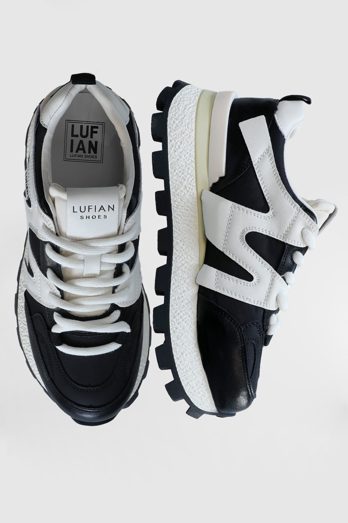 Lufian Emily Kadın Deri Sneaker Siyah 121230019