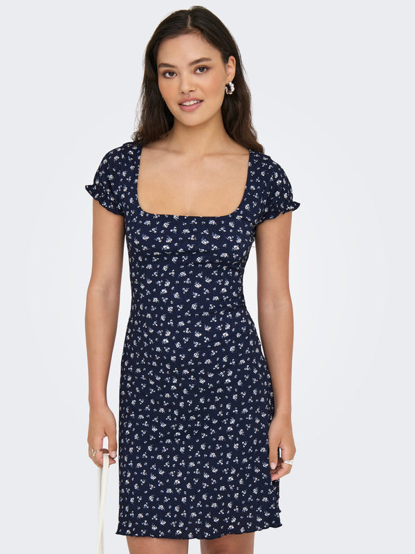 ONLY Kadın Lacivert Open Back Dress 15341519