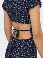 ONLY Kadın Lacivert Open Back Dress 15341519