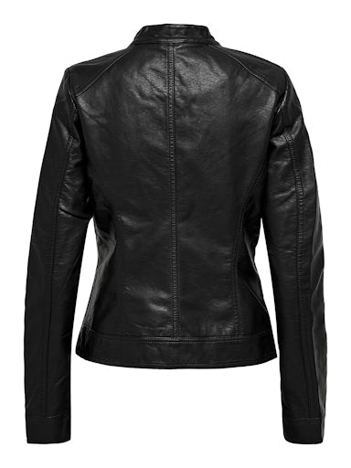 Only Kadın Onlbandit Faux Leather Biker Siyah Deri Ceket 15081400S