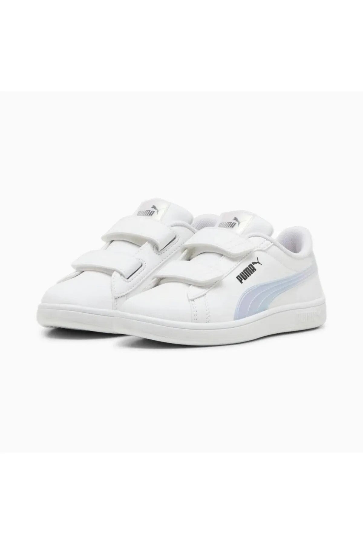 Puma Çocuk Smash 3.0 Holo 2.0 V PS Sneaker Beyaz  Spor Ayakkabı 39829301