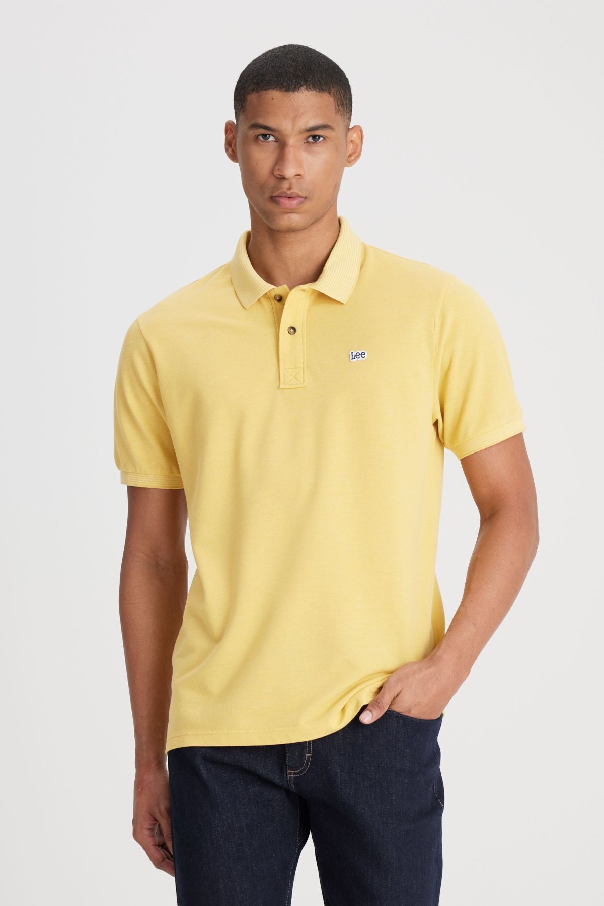 Riders by Lee  Erkek Regular Fit Normal Kesim Polo Yaka Sarı Tişört L231369200SA