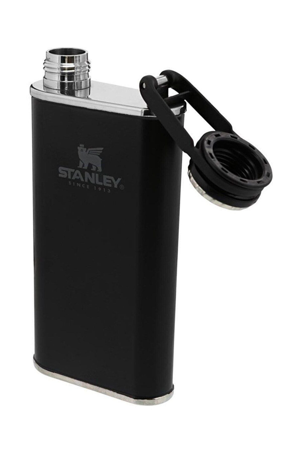 Stanley Klasik Paslanmaz Çelik Cep Matarası 0.23 Lt Siyah
