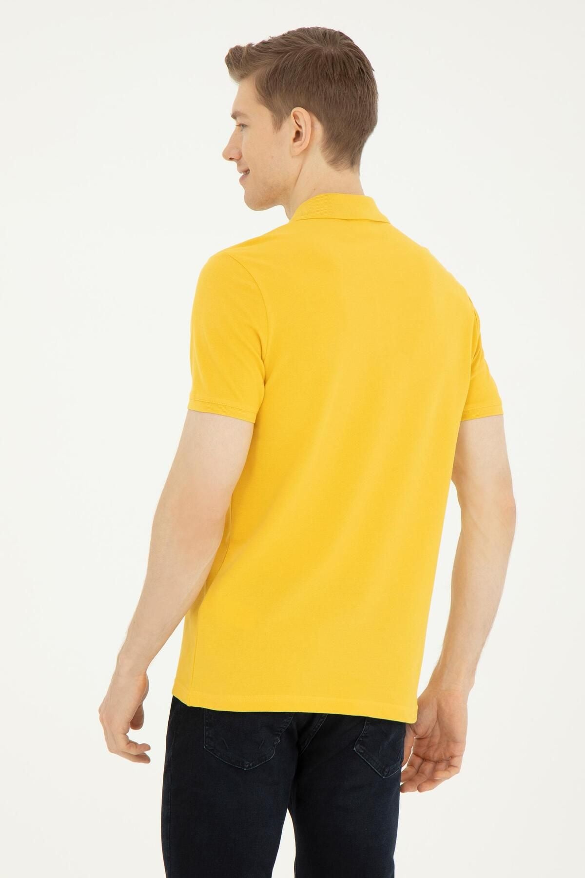 U.s.Polo Assn. Erkek Koyu Sarı Tişört G081GL011