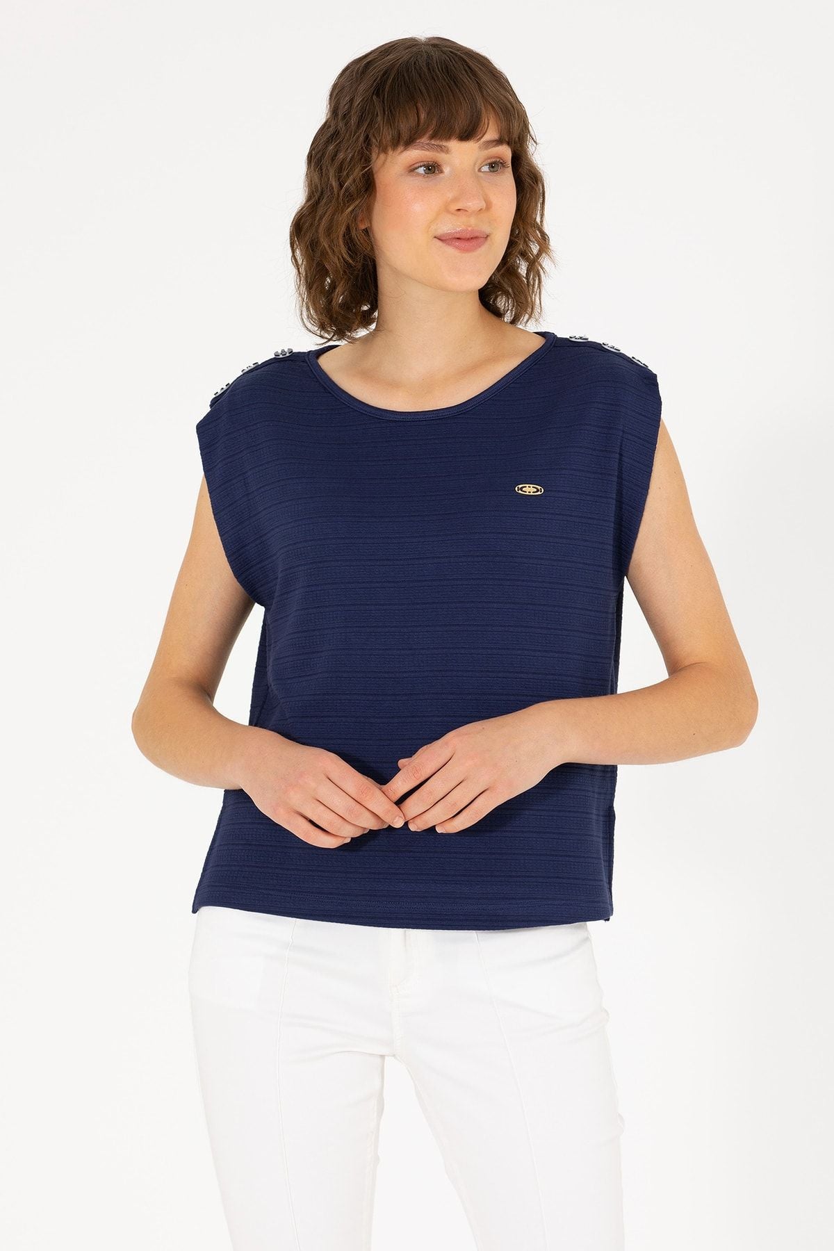U.s.Polo Assn. Kadın Lacivert Tişört G082SZ011