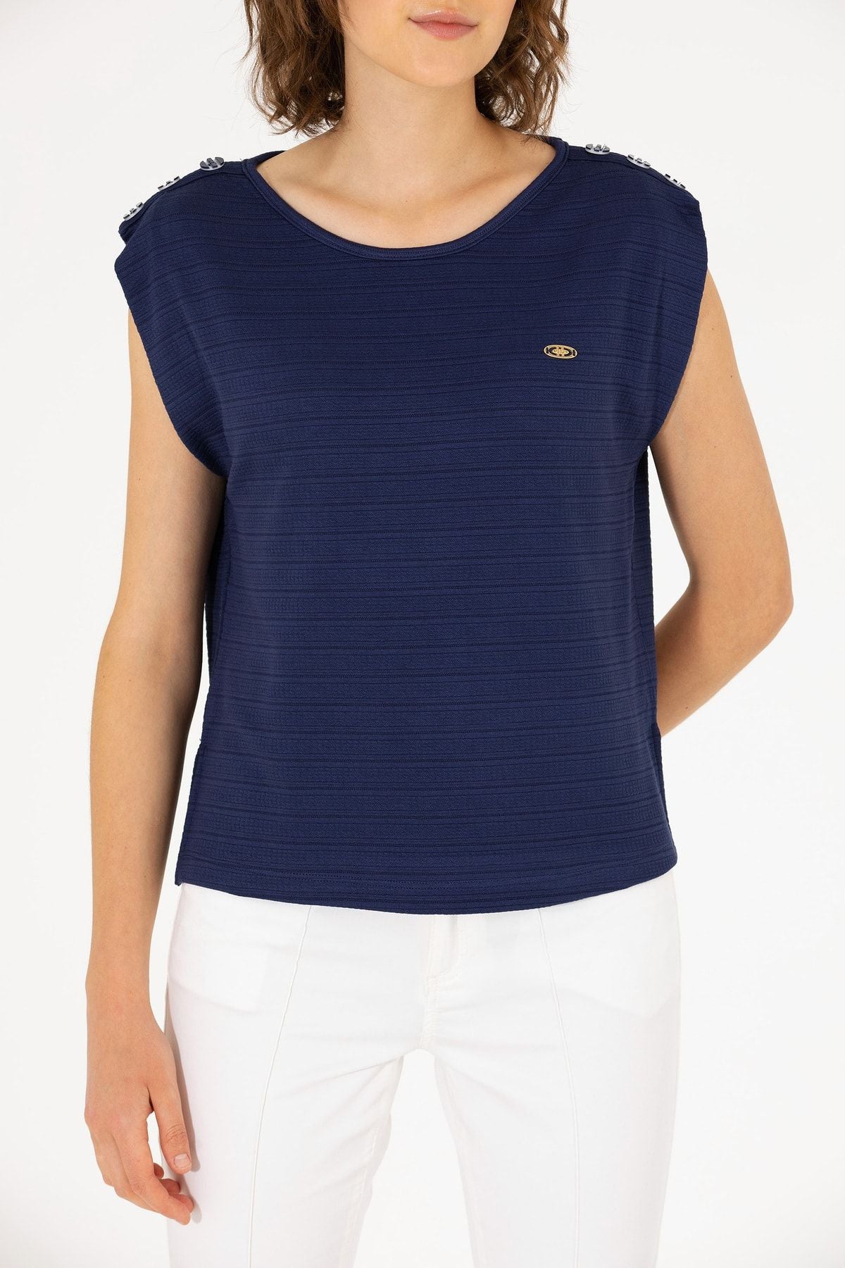 U.s.Polo Assn. Kadın Lacivert Tişört G082SZ011