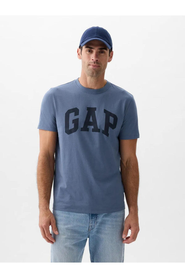 GAP Erkek Lacivert Logolu Tişört 856659002