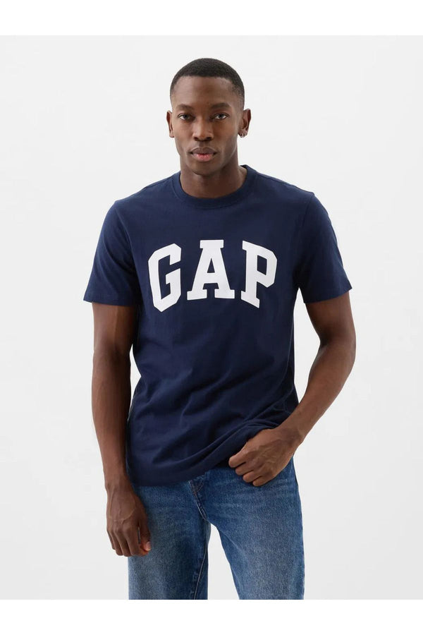 GAP Erkek Lacivert Logolu Tişört 856659004