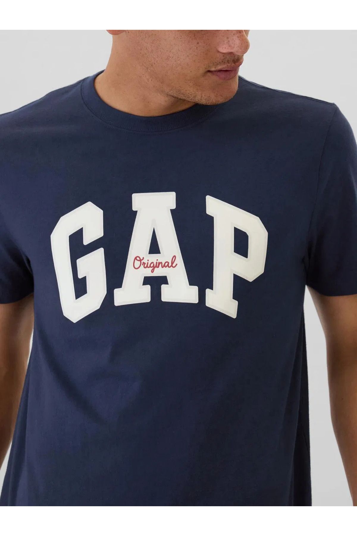 GAP Erkek Lacivert Pamuklu Tişört 542246002