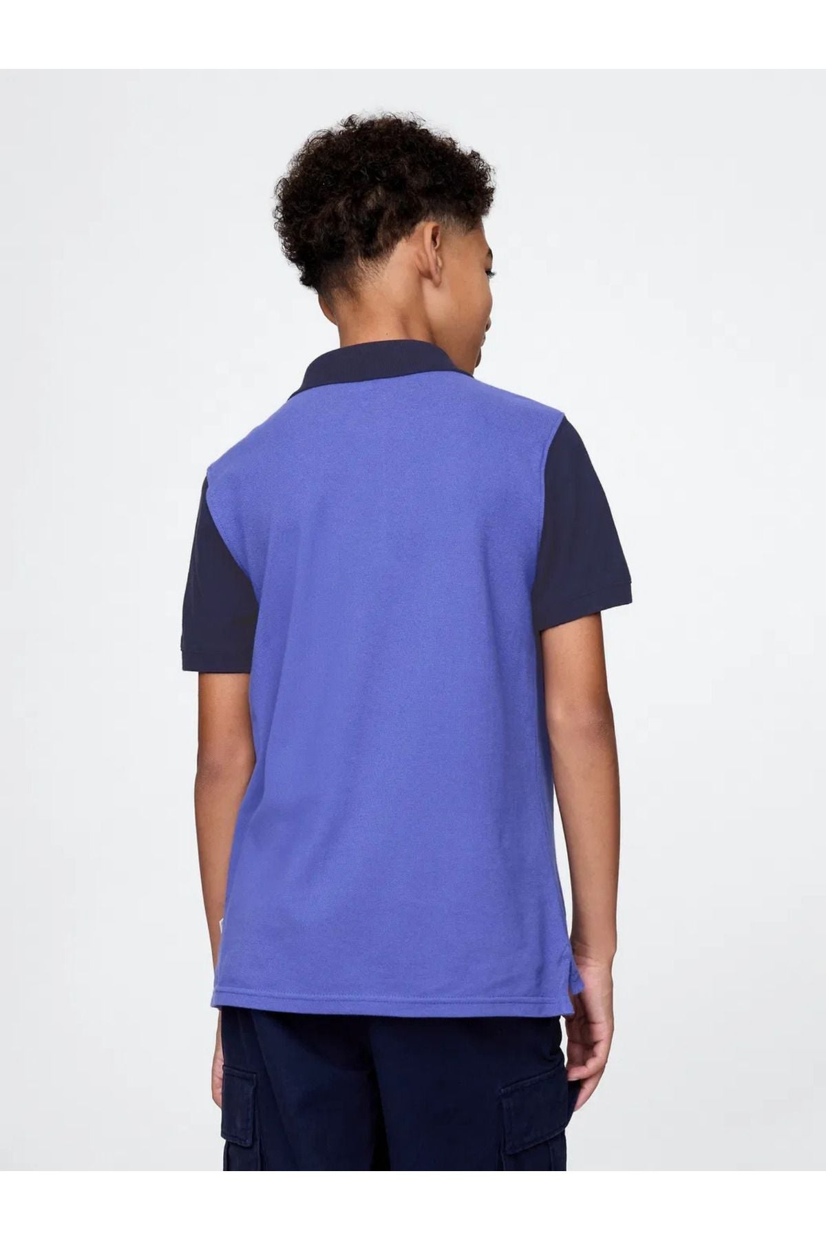 GAP Erkek Çocuk Logo Colorblock Pique Polo Yaka Tişört 708502001