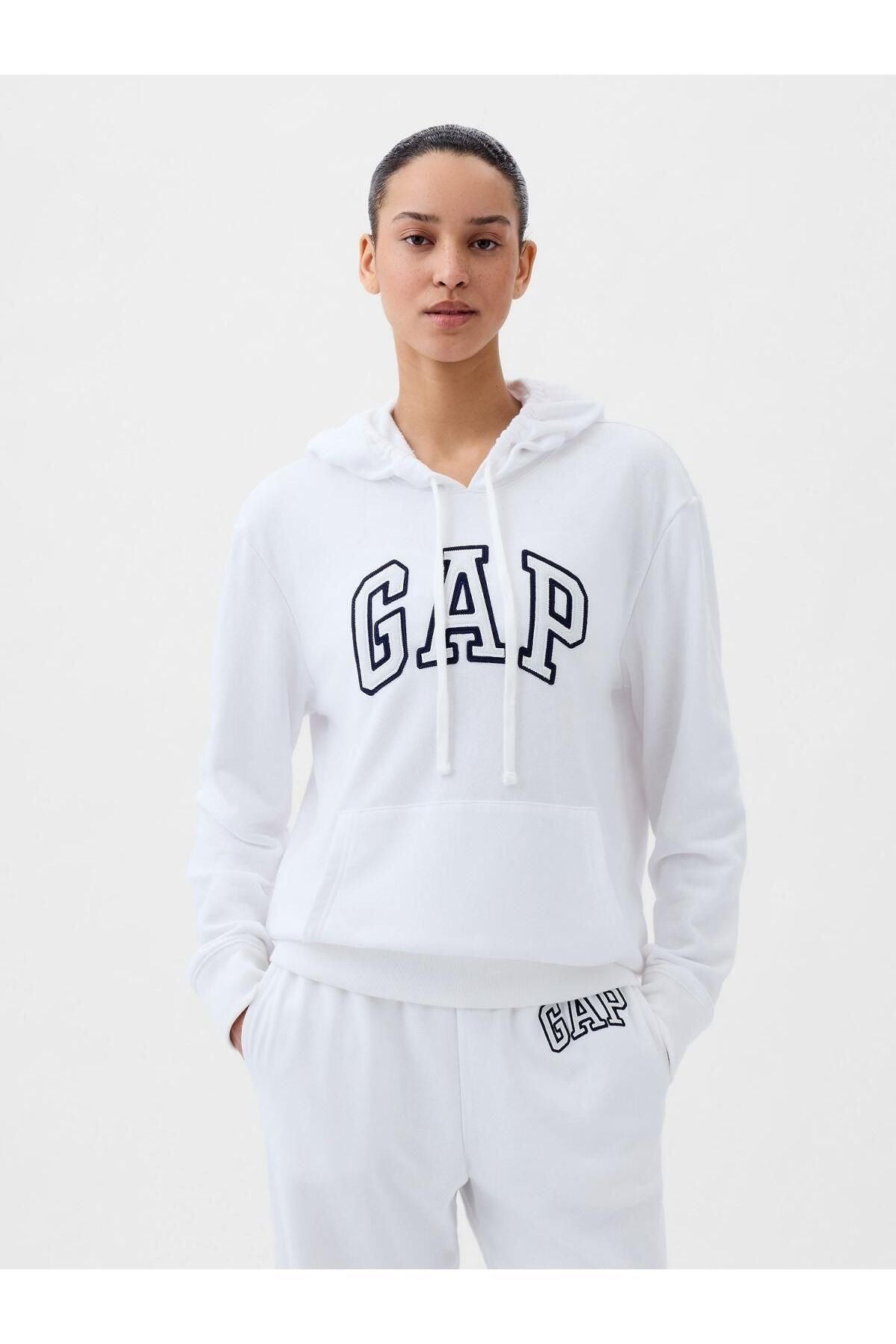 GAP Kadın Beyaz Swatshirt 870537001