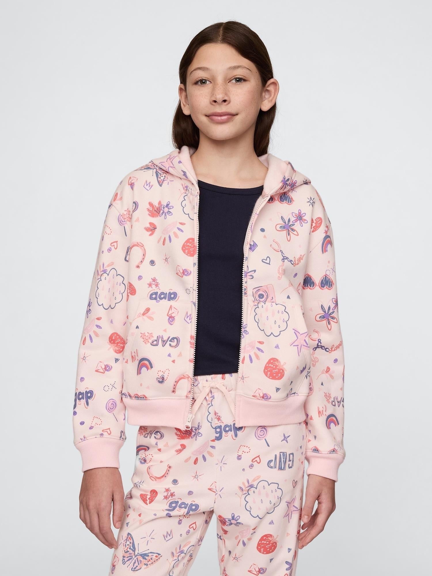 GAP Kız Çocuk Renkli Logolu Sweatshirt 725542000