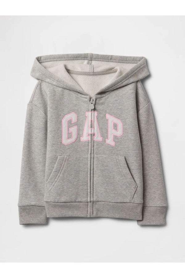 GAP Kız Çocuk Antrasit Logolu Swatshirt 742963000