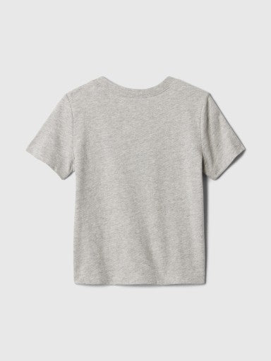 GAP Erkek Çocuk Logolu Gri Tişört 609749004